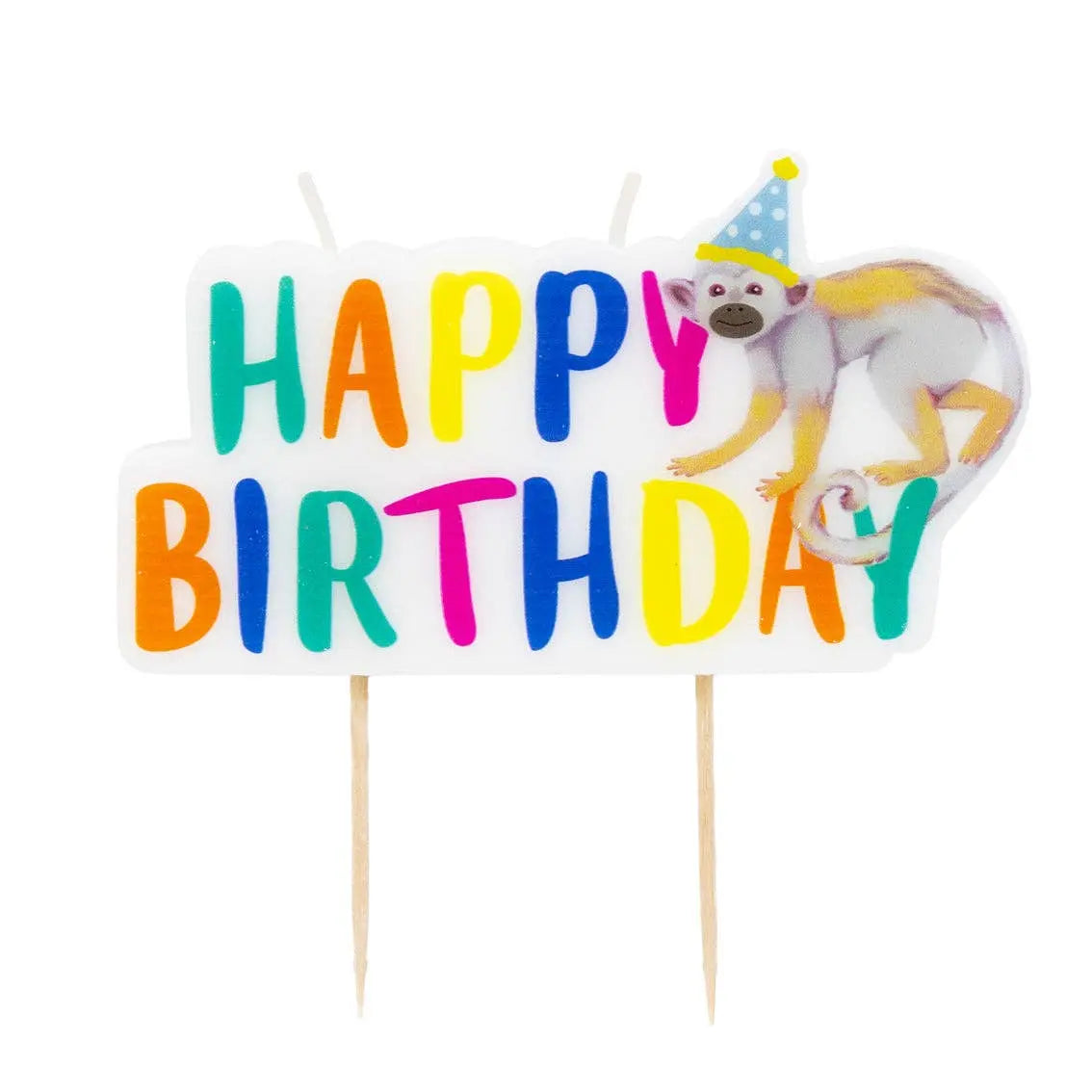 Safari Animal Happy Birthday Candle Talking Tables EU