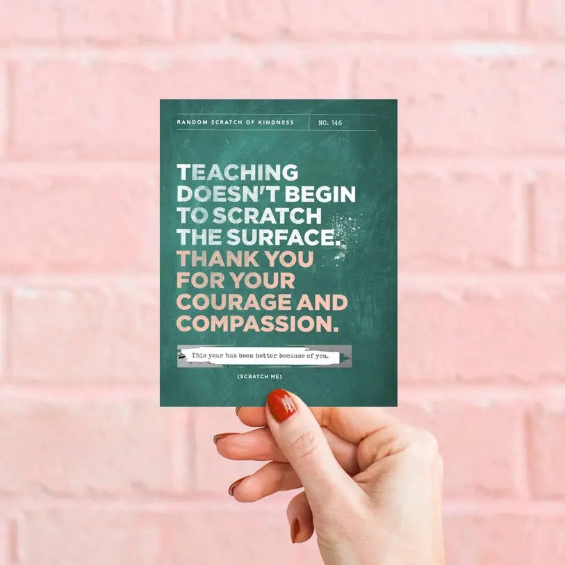 Scratch-Off Scratch the Surface - Teacher Card Inklings