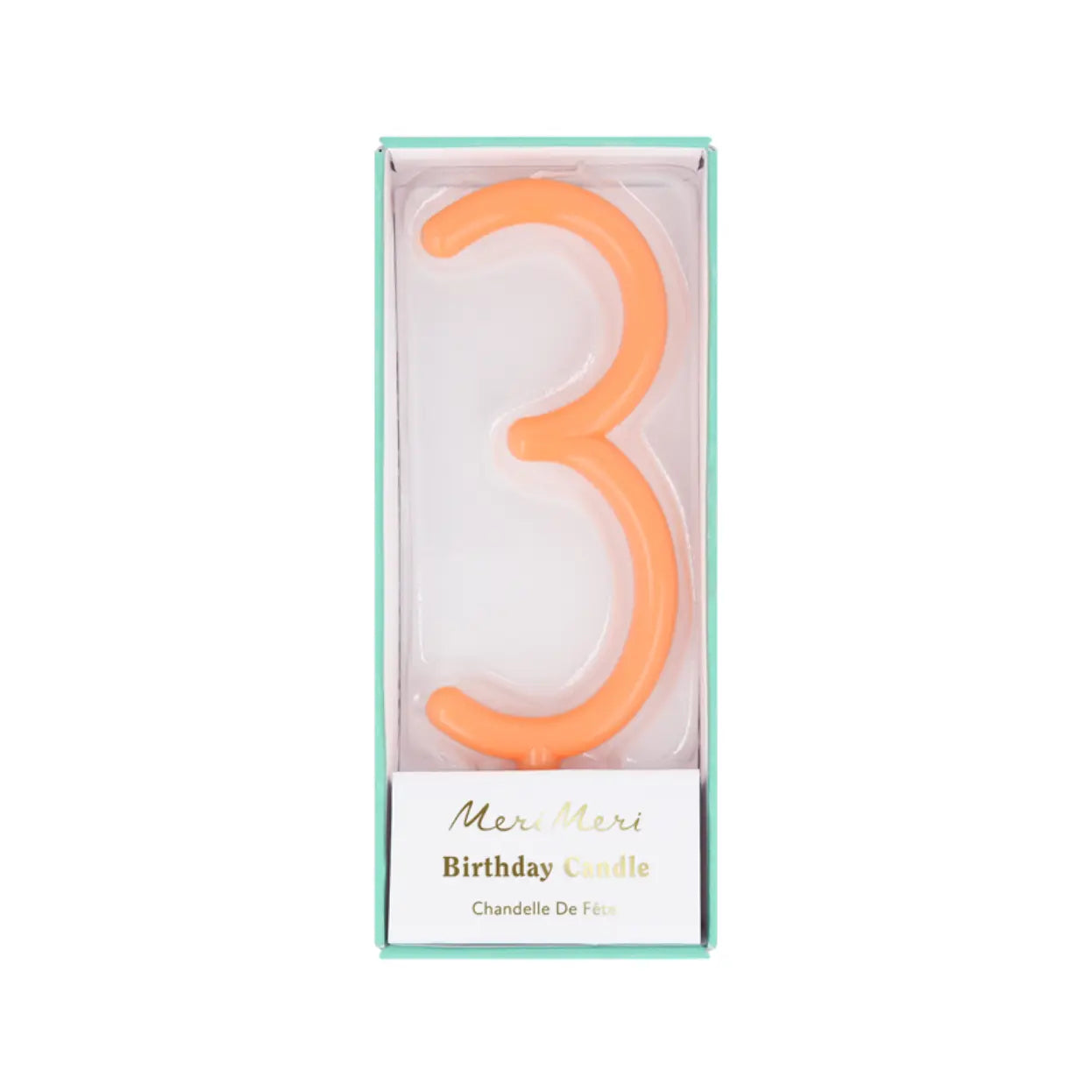 Slim number 3 candle Meri Meri