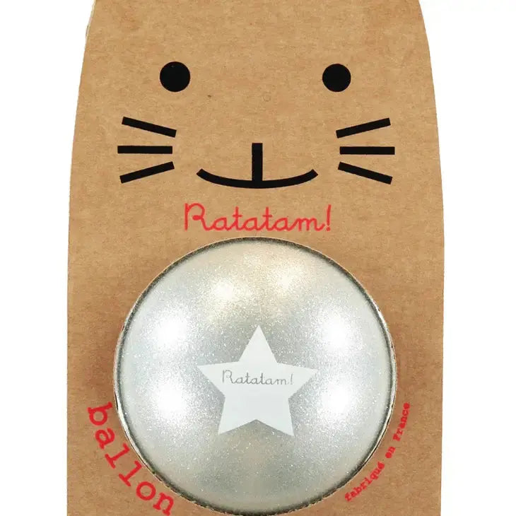 Small Silver Glitter Ball 10cm Ratatam