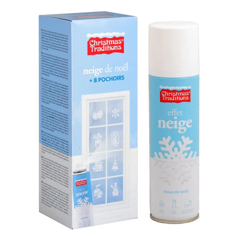 Snow spray 150ml + 8 stencils window Goodmark