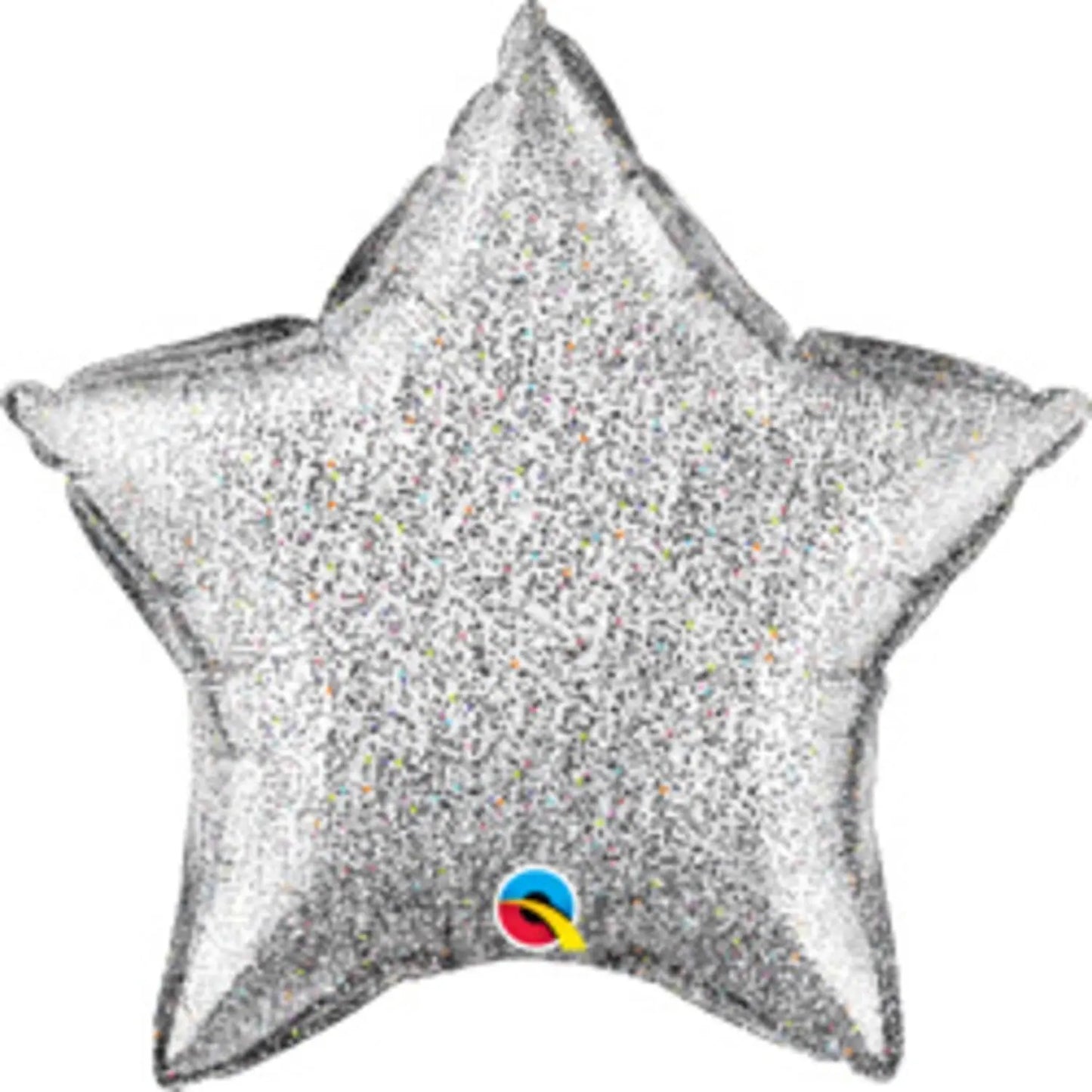 Star Foil Balloon Silver Glittergraphic Folat