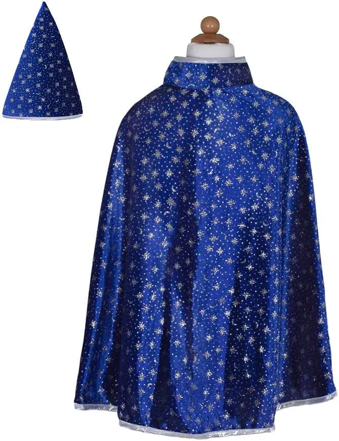Stars and moon Wizard Cape & Hat Great Pretenders
