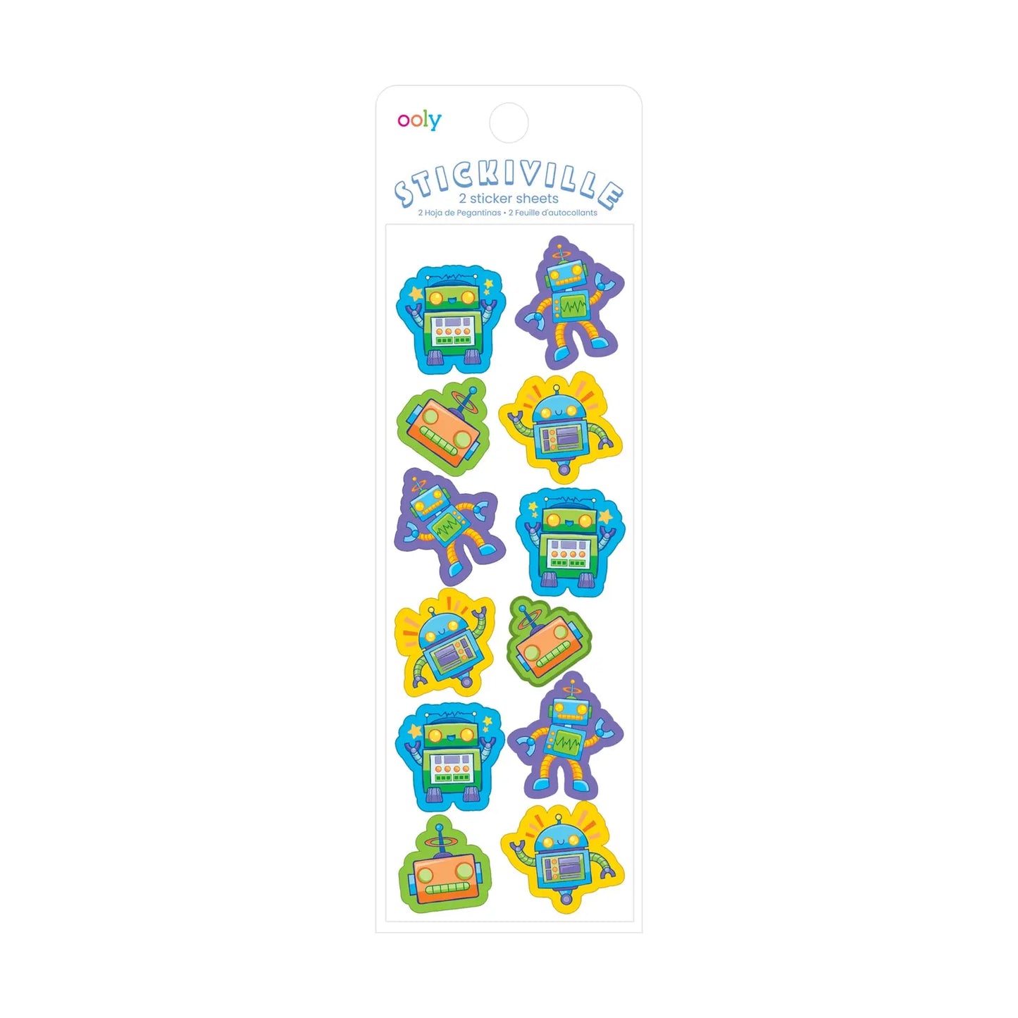 Stickiville Stickers – Skinny – Robots OOLY