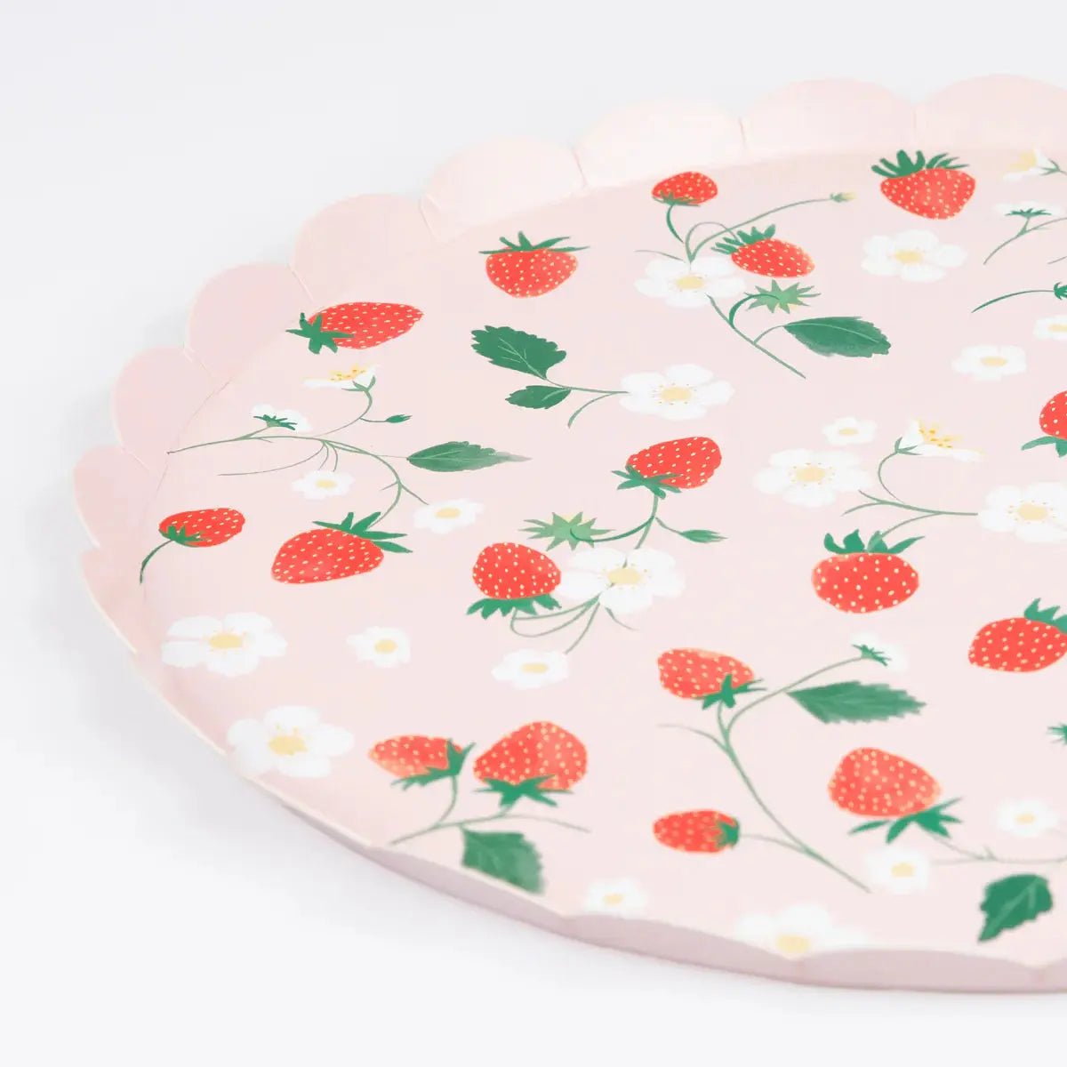 Strawberry Pattern Dinner Plates (x 8) Meri Meri