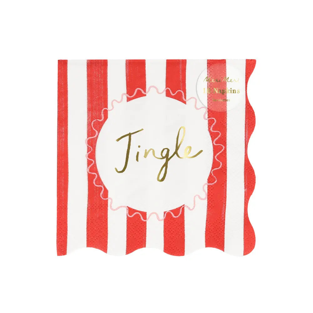 Striped napkins small Meri Meri