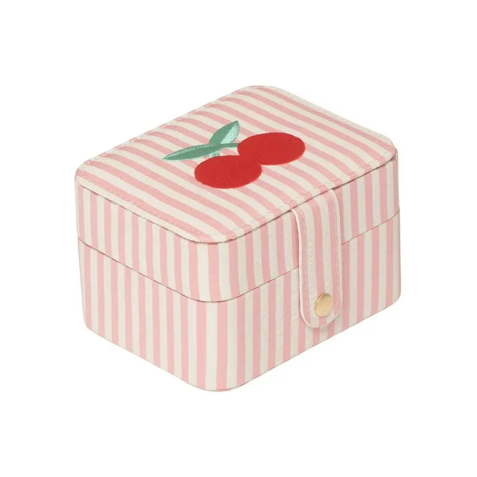 Stripy Cherry Jewellery Box Rockahula