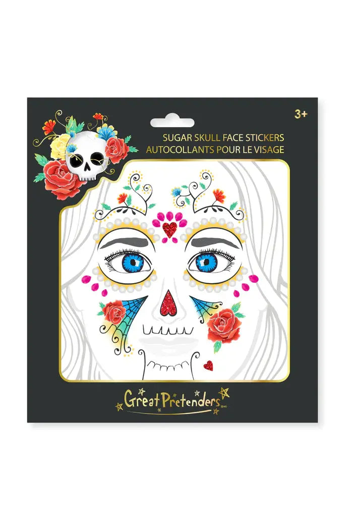 Sugar Skull Face Stickers Great Pretenders