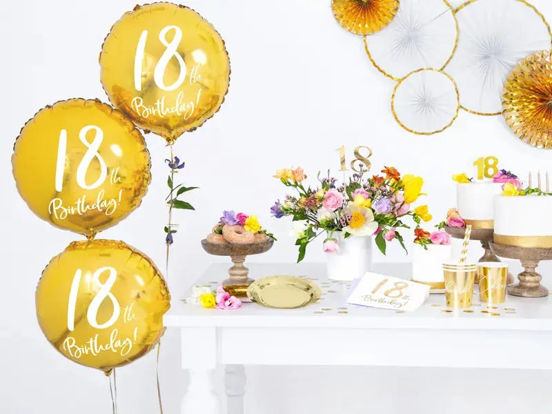 Table numbers, gold, 25.5-26.5cm Partydeco