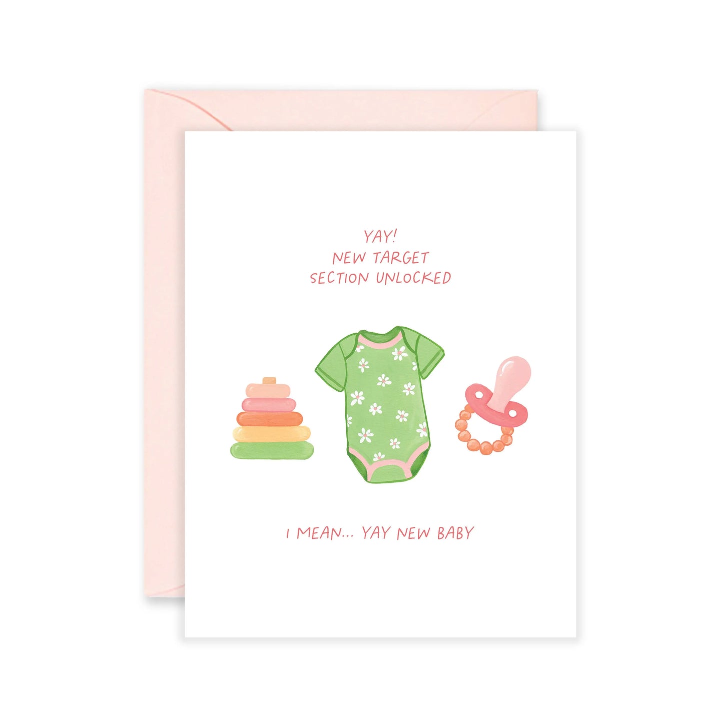 Target Baby - Funny New Baby Greeting Card Isabella MG & Co.