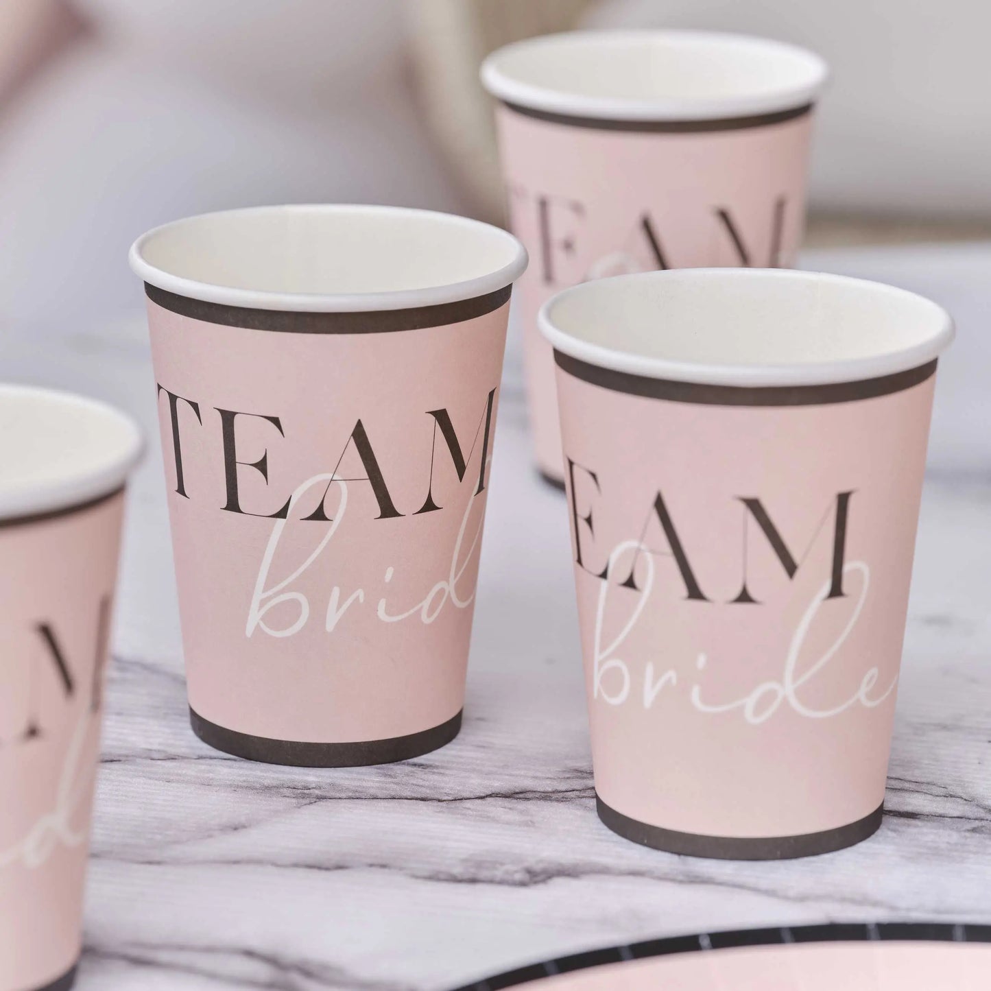 Team Bride Hen Party Paper Cups GingerRay