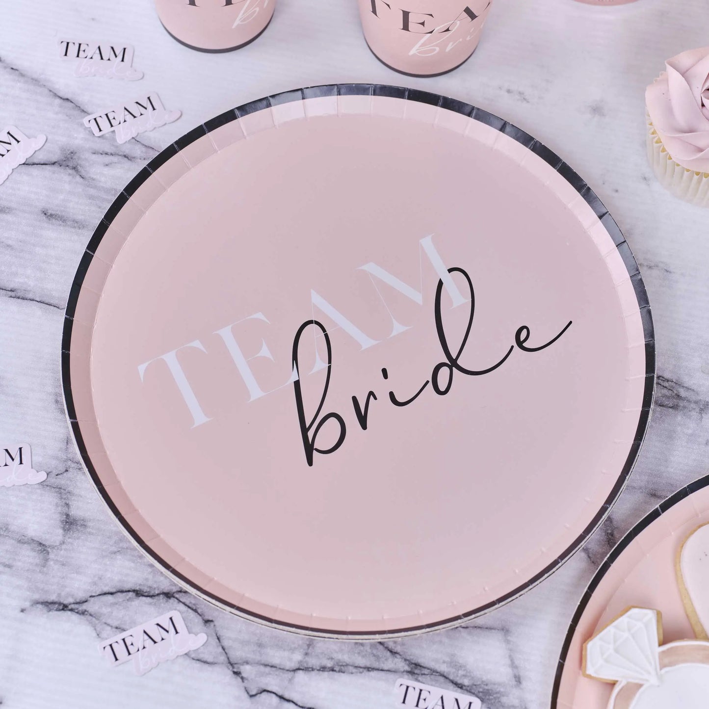 Team Bride Hen Party Paper Plates Ginger Ray