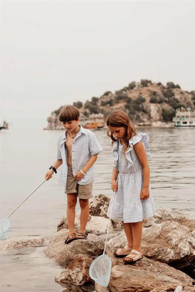 Telescopic Net Dusty Blue Dam