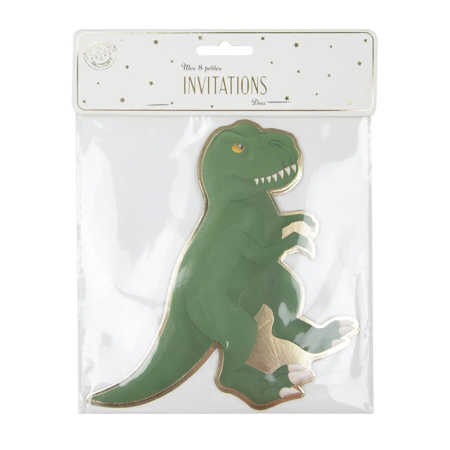 Tim&Puce Factory - SET OF 8 DINO INVITATIONS Tim&Puce Factory