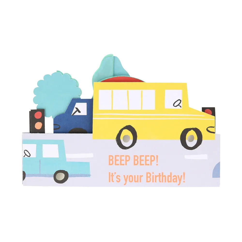 Transport concertina birthday card Meri Meri