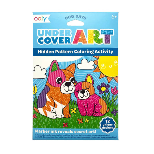 Undercover Art Hidden Patterns Coloring Activity – Dog Days OOLY