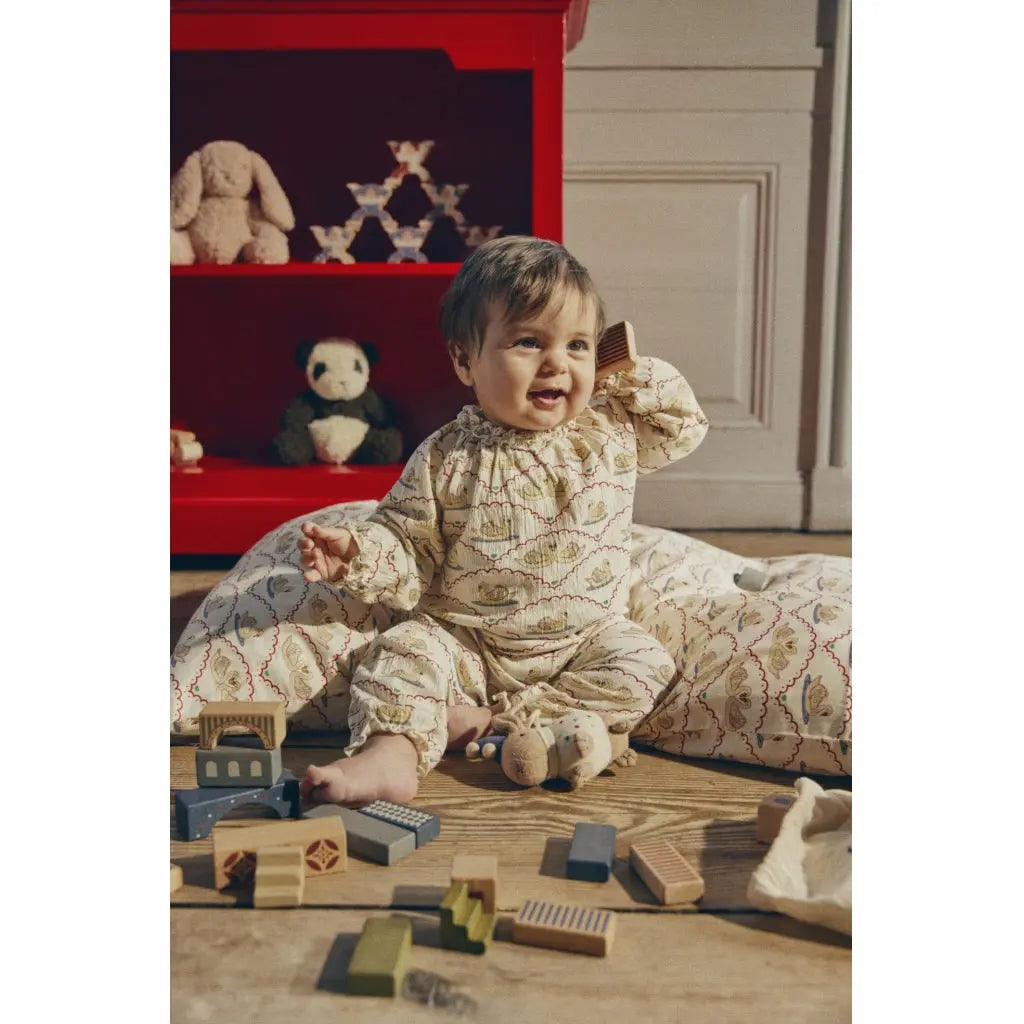 WOODEN BUILDING BLOCKS WITH PRINT Konges Slojd