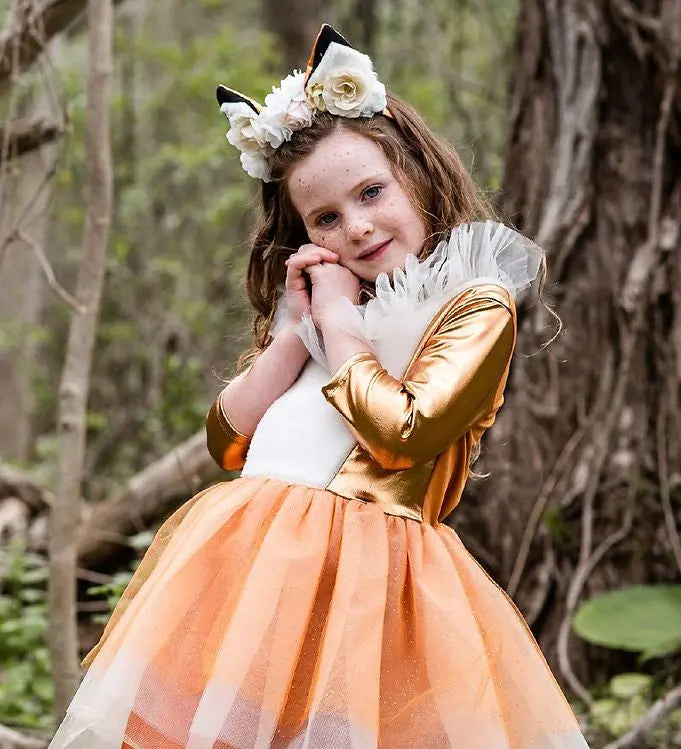 WOODLAND FOX DRESS WITH HEADBAND Great Pretenders