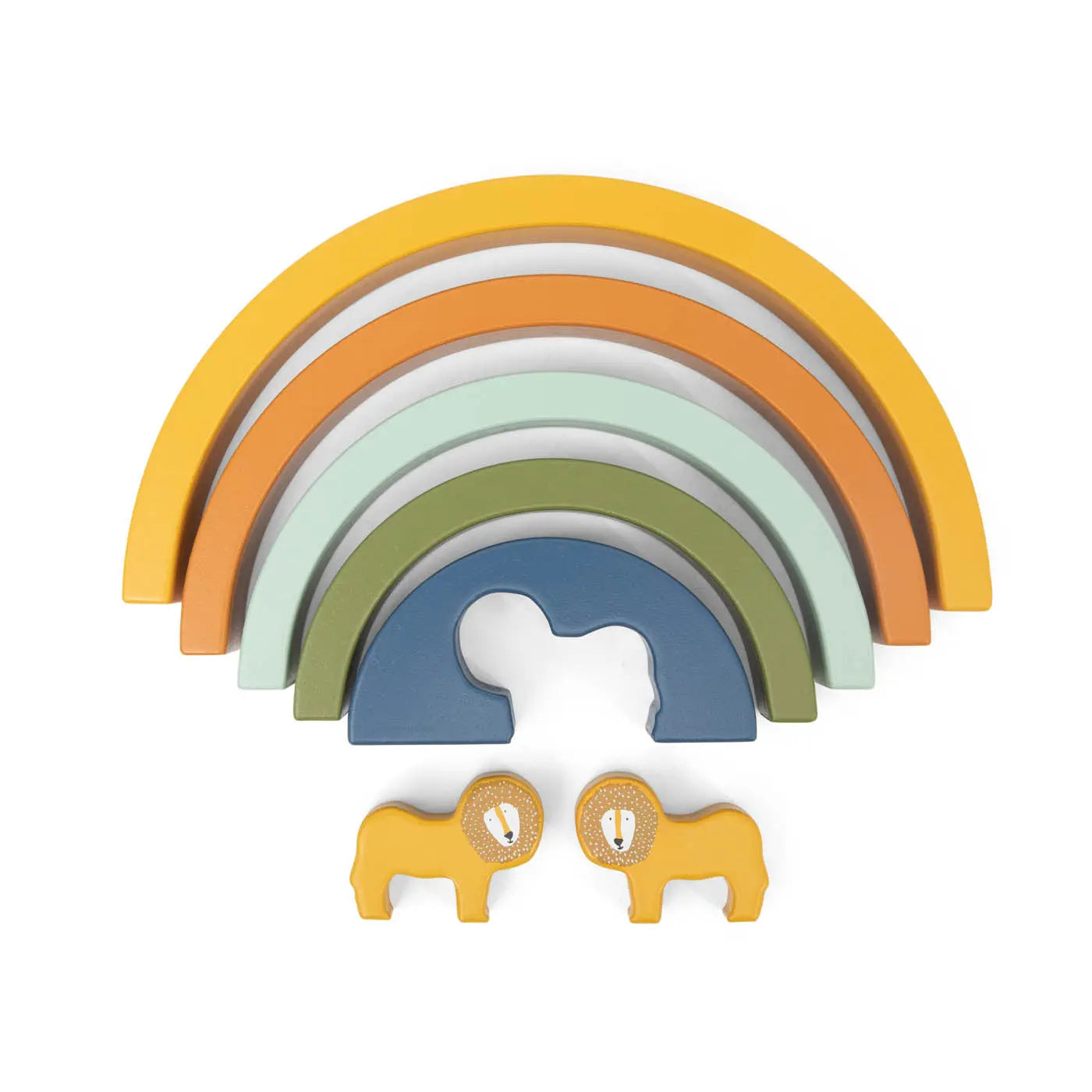 Wooden rainbow stacking - Mr. Lion Trixie