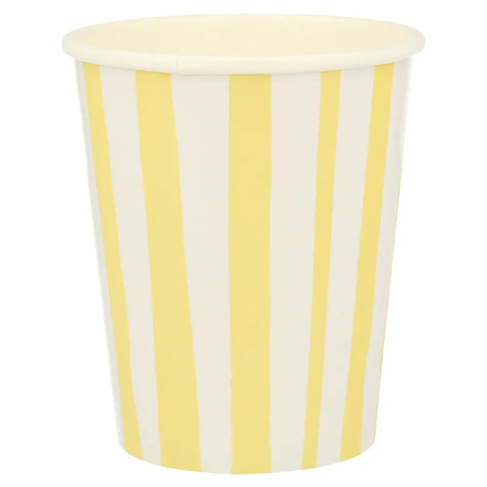 Yellow Stripes Cups Meri Meri