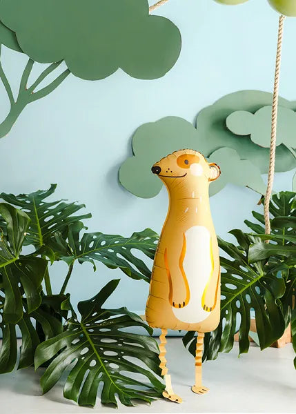 Standing foil balloon Meerkat, 28x70 cm, mix