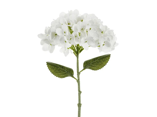 Artificial flower - Hydrangea, 35 cm, white
