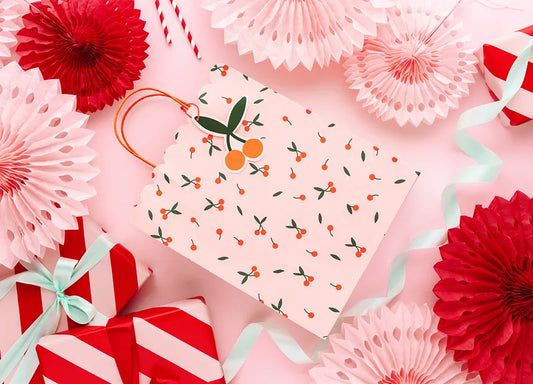 Cherry Gift Bags, mix, 26x32x13cm