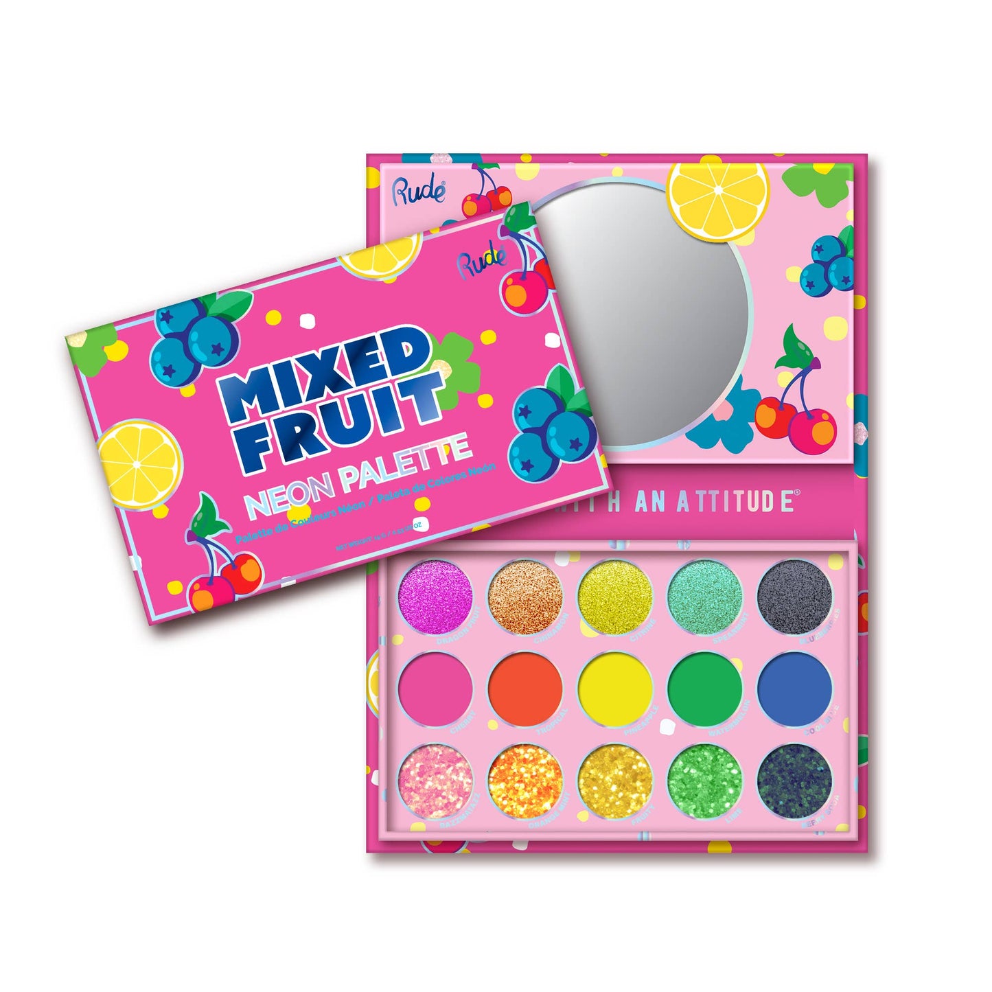 Rude Cosmetics - Mixed Fruit Palette - Neon
