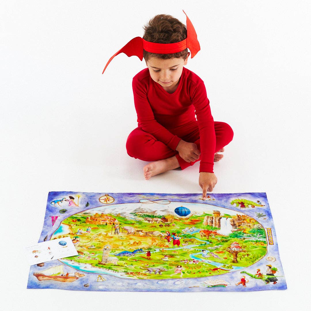Sarah’s Silks - Dinotopia Seek & Find Playsilk