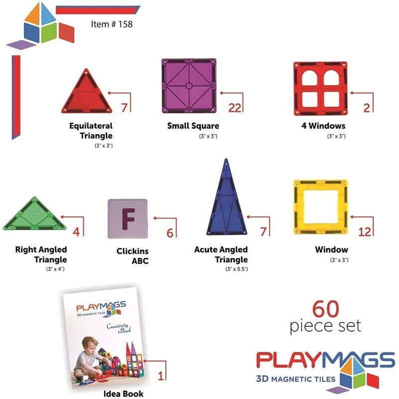 Playmags - 60 Piece Starter Set