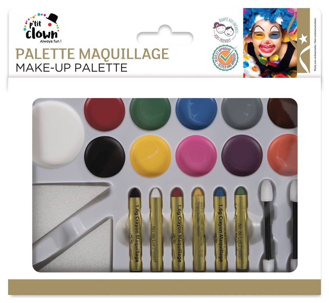 P'tit Clown - Makeup Palette - Grease Paints - 11 Colors