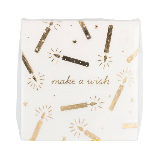 My Mind’s Eye - PLGLD27 - Make a Wish Candles Cocktail Napkin