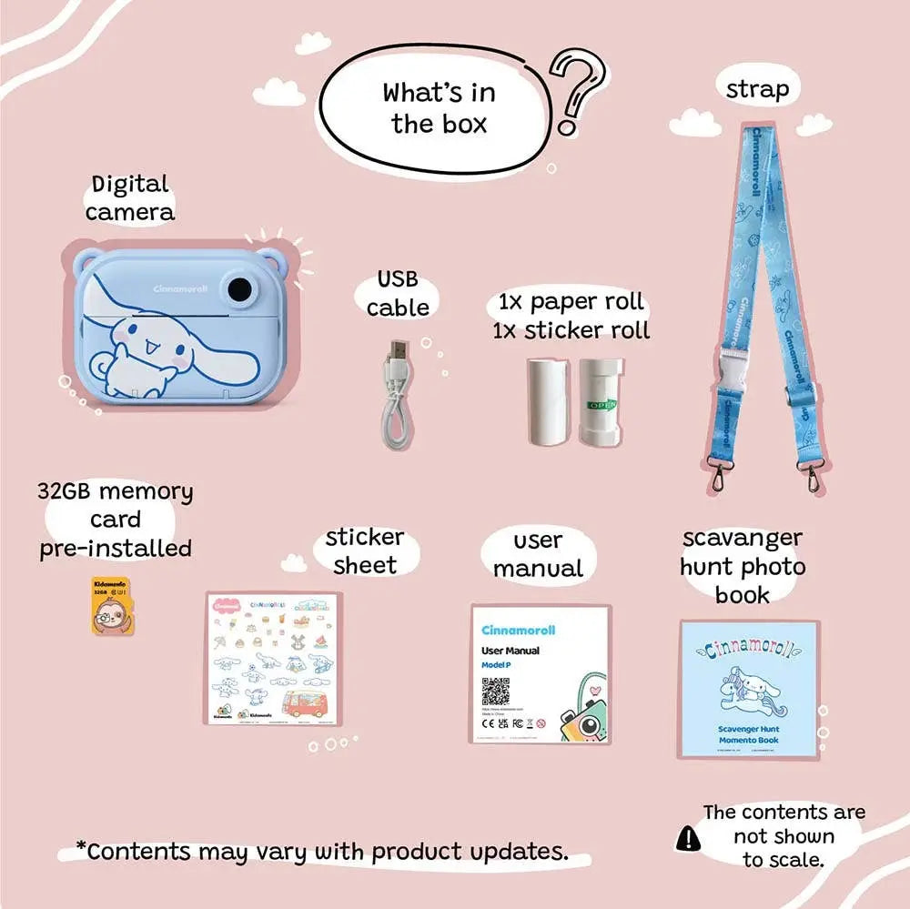 kiimento (formerly Kidamento) - Cinnamoroll | Print Camera kiimento (formerly Kidamento)