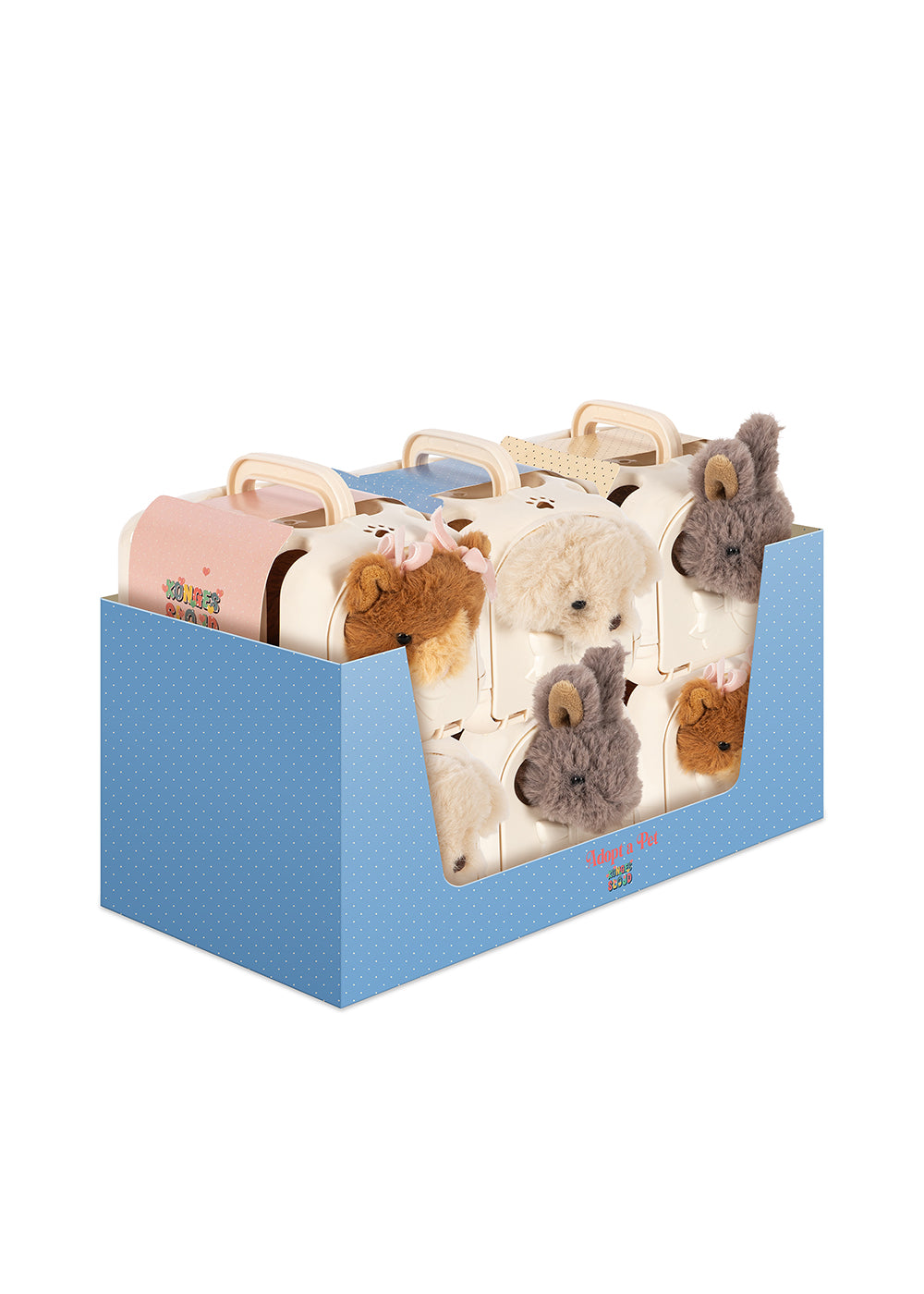 Take Care Of Me - Animals In Display 6 Pcs - Multi - Konges Slojd
