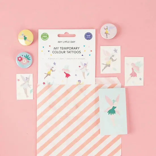 1 sheet of 8 fairy tattoos My Little Day