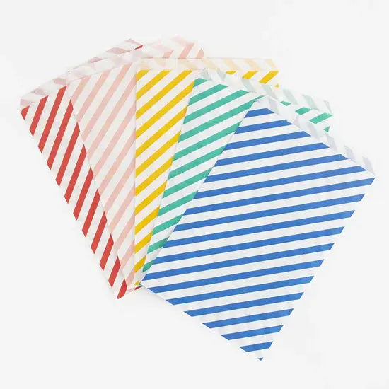 10 multicolored striped pockets My Little Day