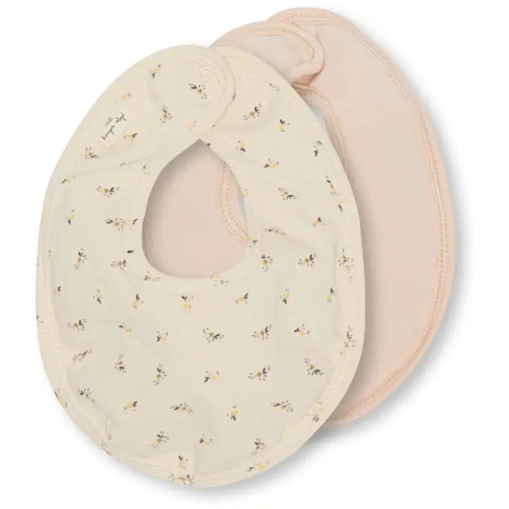 2 PACK BASIC BIB - PETALES/SMOKE GREY - One size - Konges Slojd Konges Slojd