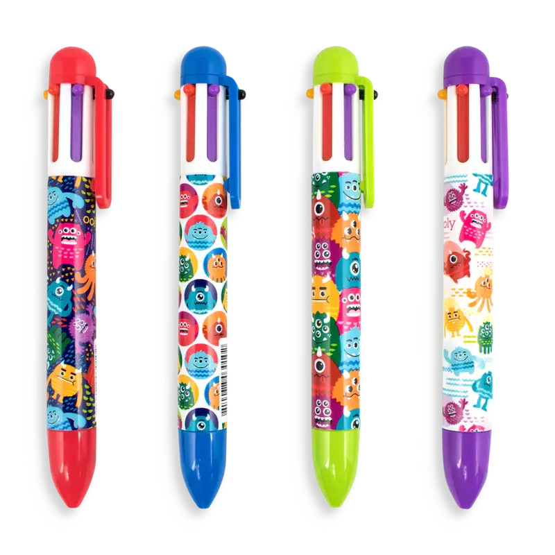 6 Click Pens – Display of 24 – Monster OOLY