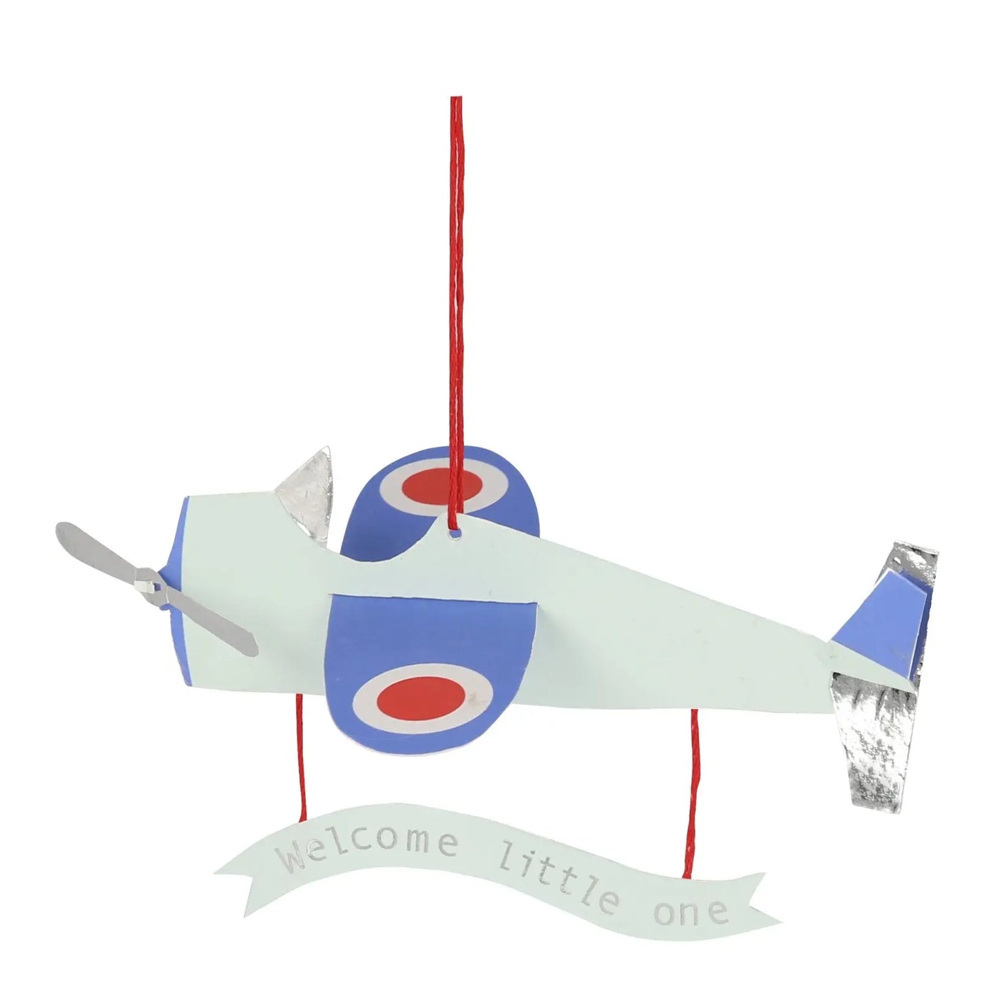 Aeroplane baby card Meri Meri