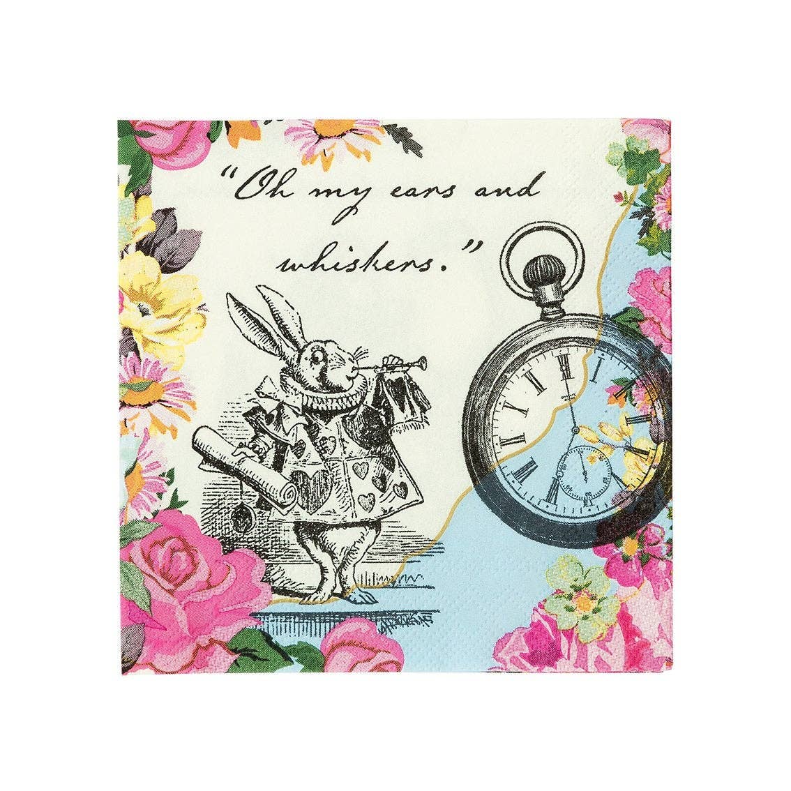 Alice in Wonderland Cocktail Napkins - 20 Pack Talking Tables
