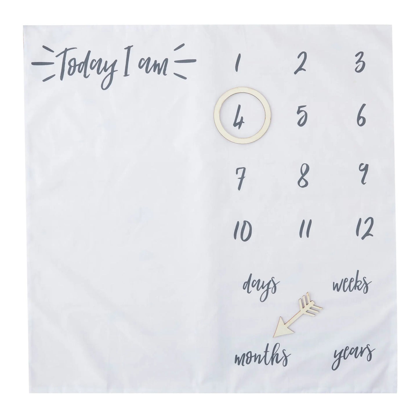 Baby Milestone Blanket Keepsake Ginger Ray