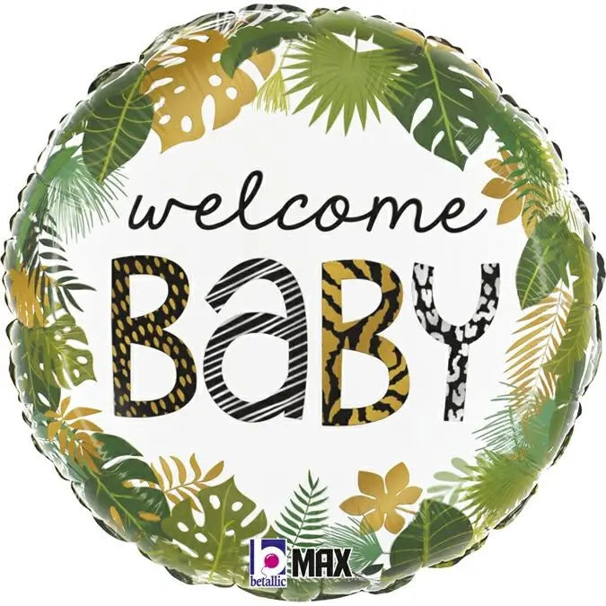 Betallic Folienballon Jungle Welcome Baby thepartyville
