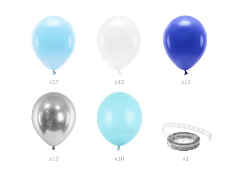 Blue Balloon garland Partydeco
