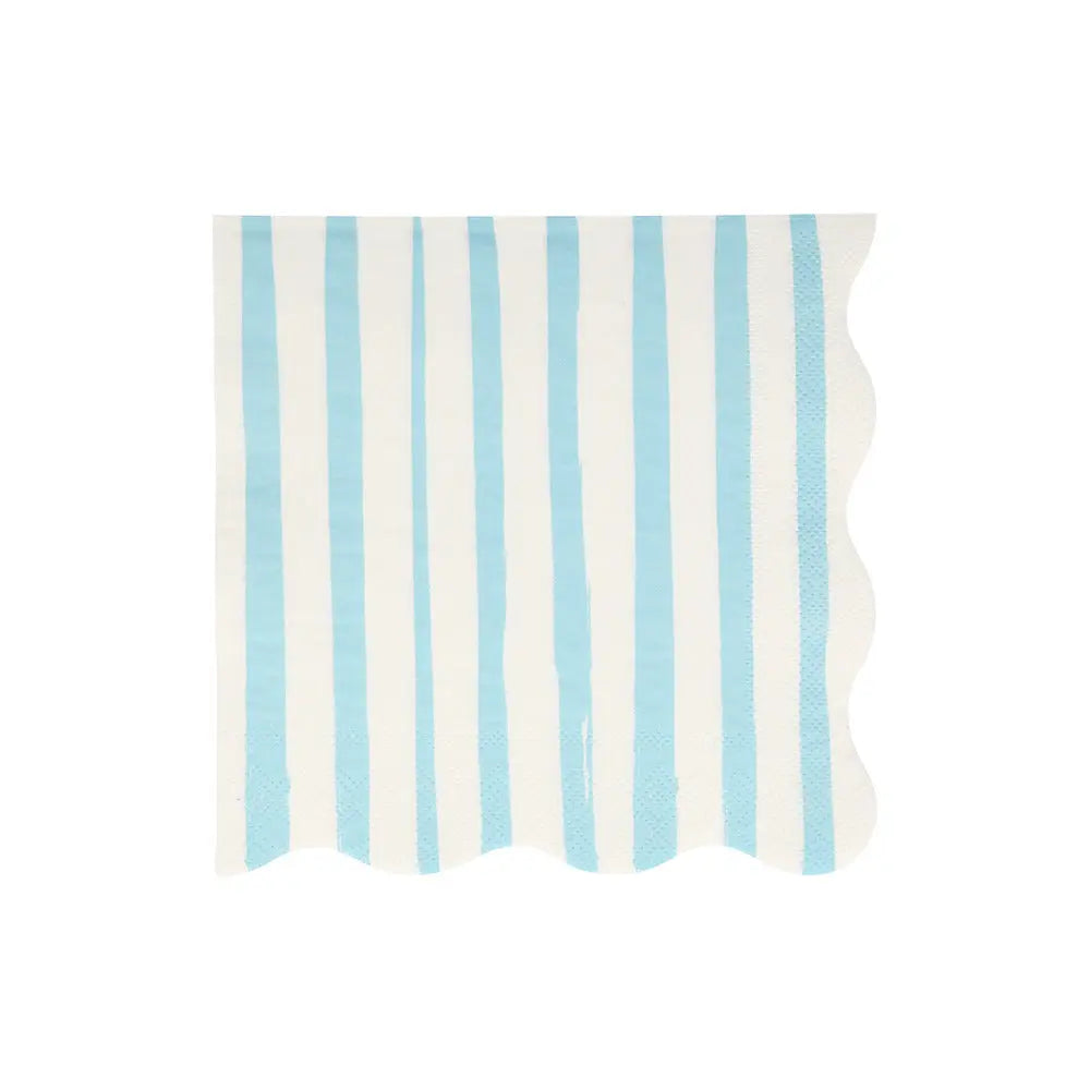Blue stripe napkins L Meri Meri