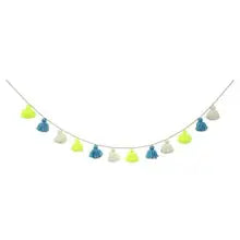 Blue wool tassel garland Meri Meri