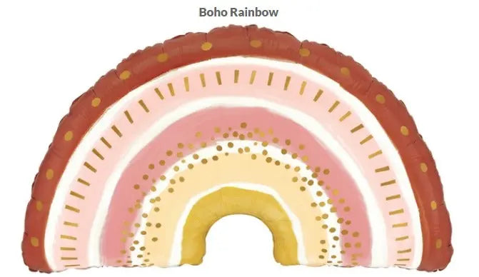Boho Rainbow FOIL BALLOON Betallic