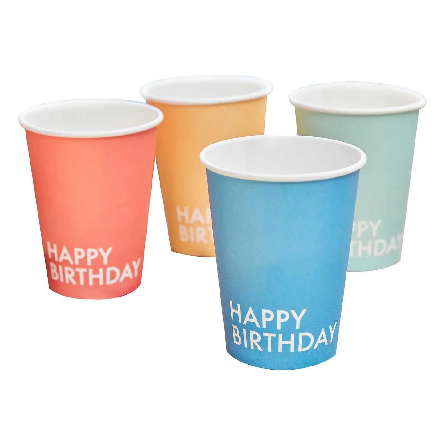 Brights Happy Birthday Paper Cups Ginger Ray