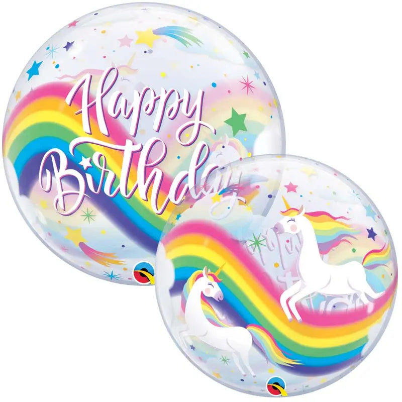 Bubble 22″ Birthday Rainbow Unicorns Anagram