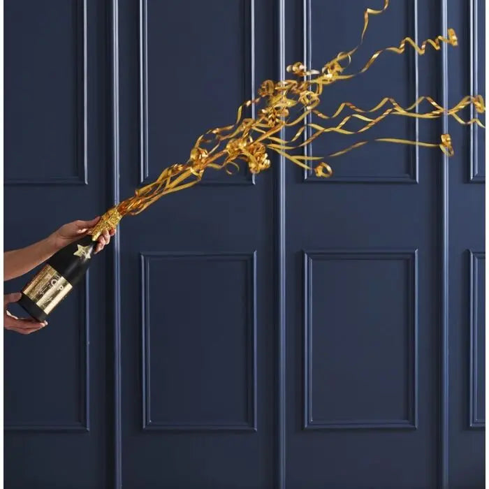CHAMPAGNE BOTTLE STREAMER CANNON Ginger Ray