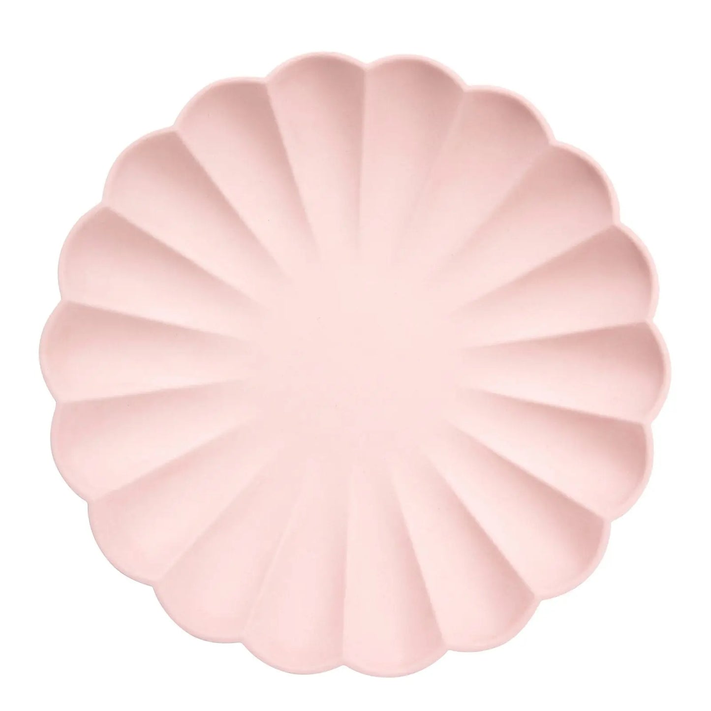 Candy pink compostable plates L Meri Meri